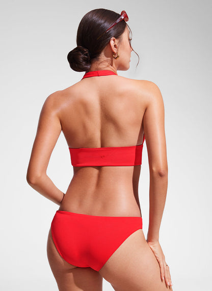 Halter Padded Backless Bikini Top