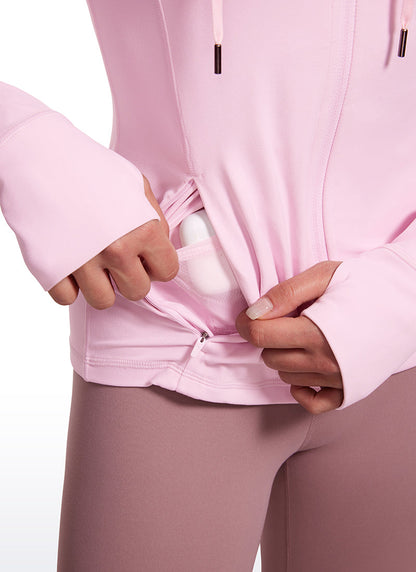 Butterluxe Zip Pocket ThumbHole Hoodie