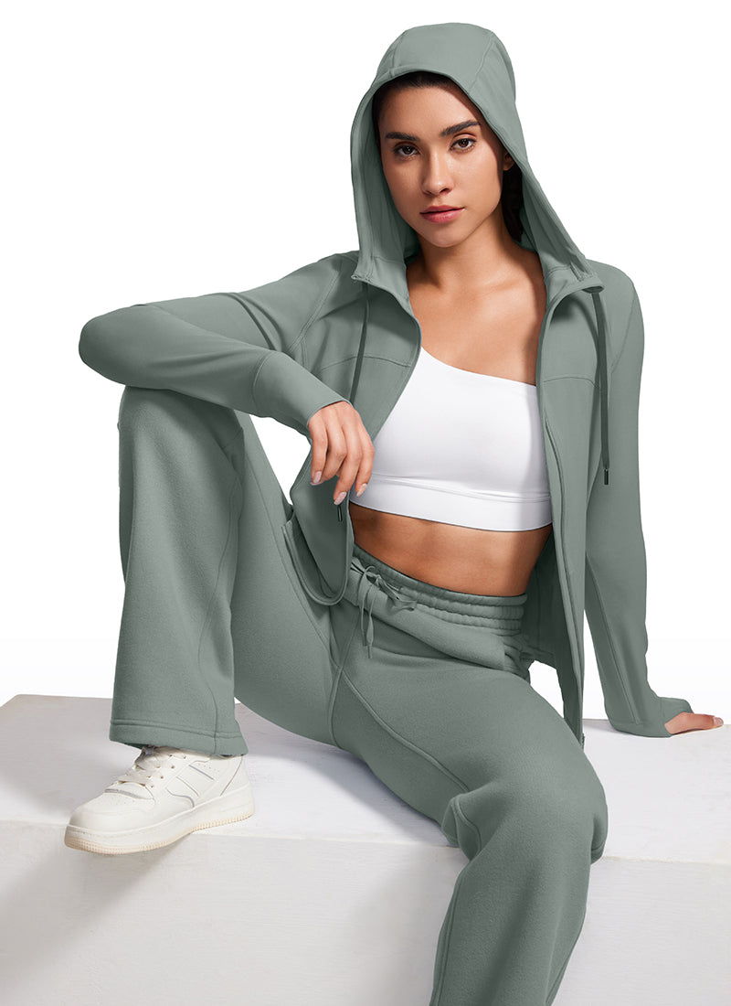 Butterluxe Zip Pocket ThumbHole Hoodie