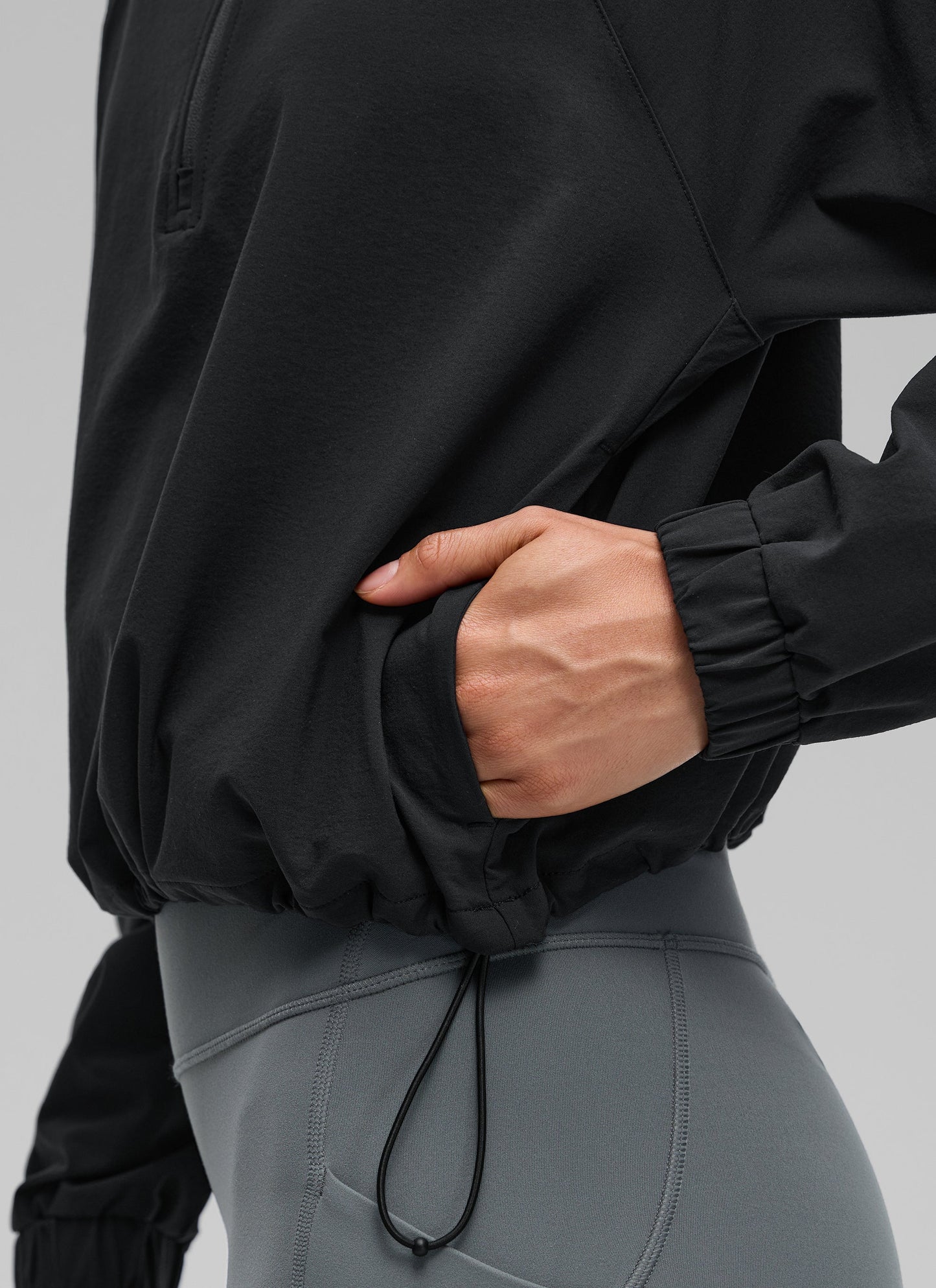 Half Zip Lightweight Pocket Long Sleeve