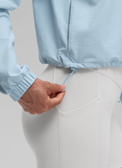 Half Zip Lightweight Pocket Long Sleeve