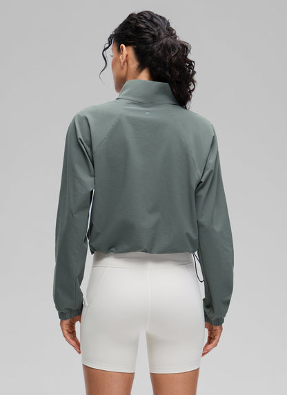 Half Zip Lightweight Pocket Long Sleeve