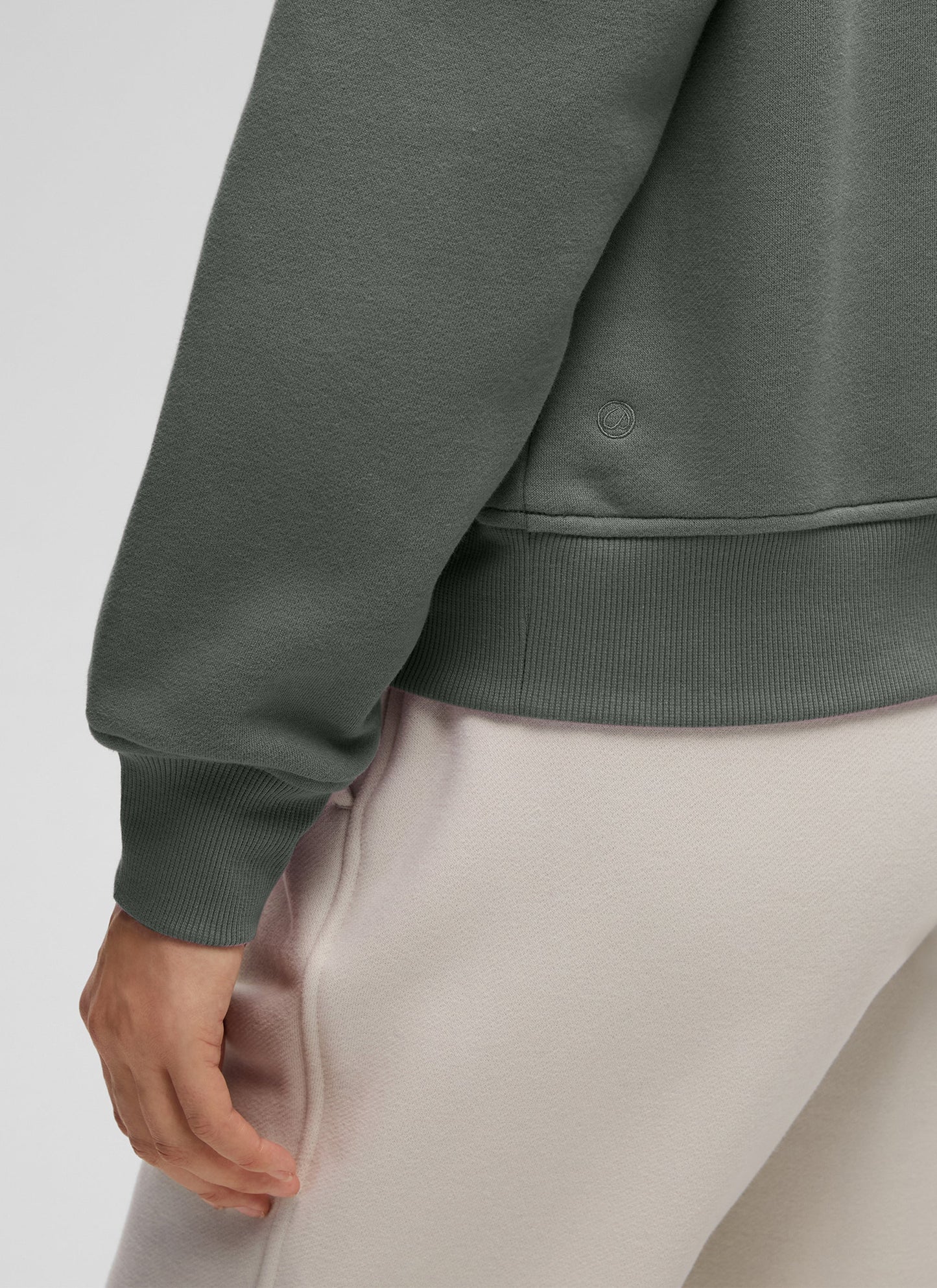 Fleece Lined Half Zip Funnel neck Sweatshirt