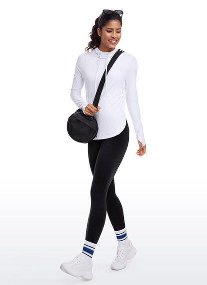 Brushed Feeling Thumbhole Hoodie