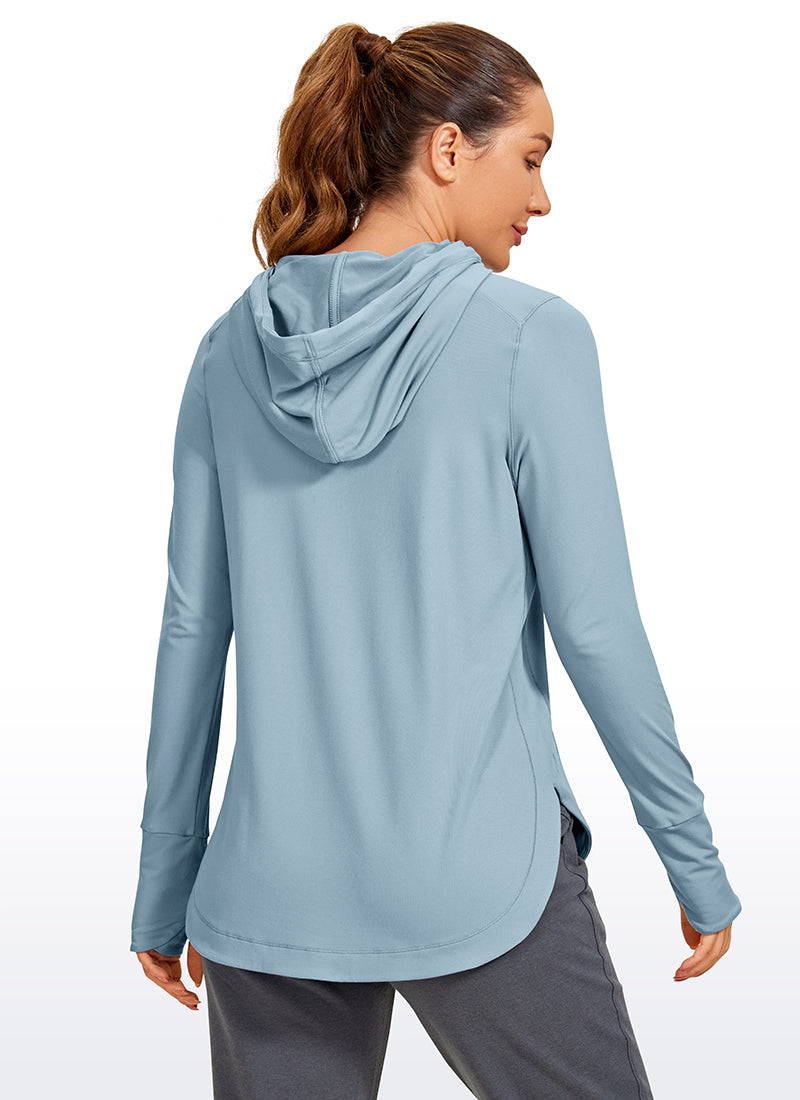 Brushed Feeling Thumbhole Hoodie