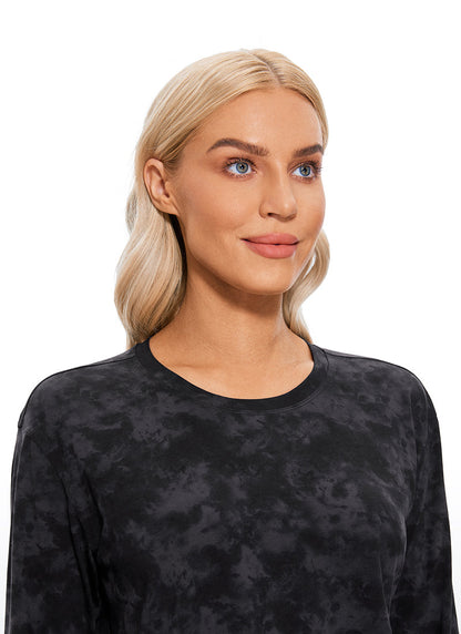 Pima Cotton Cropped Long Sleeve