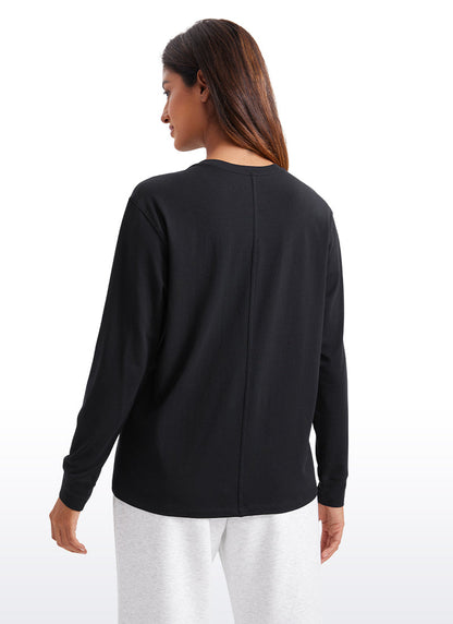 Pima Cotton Loose Fit Long Sleeve