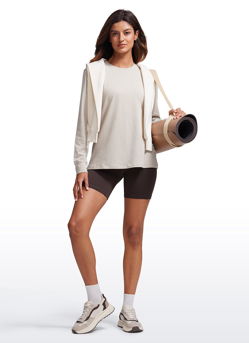 Pima Cotton Loose Fit Long Sleeve