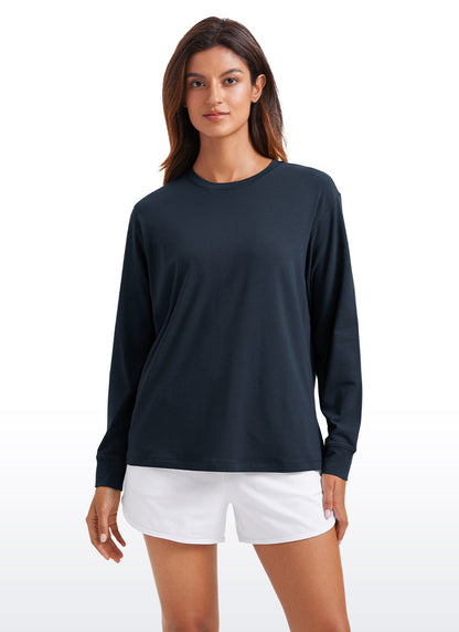 Pima Cotton Loose Fit Long Sleeve