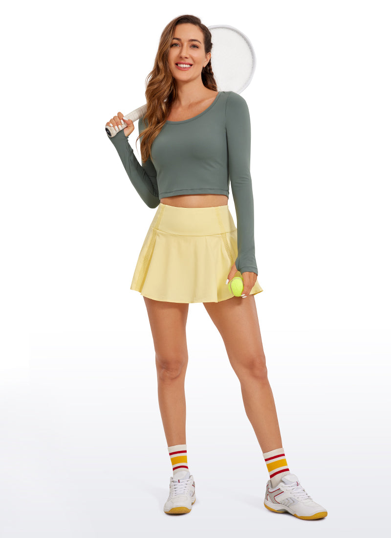 Butterluxe Scoop Neck Cropped Long Sleeve