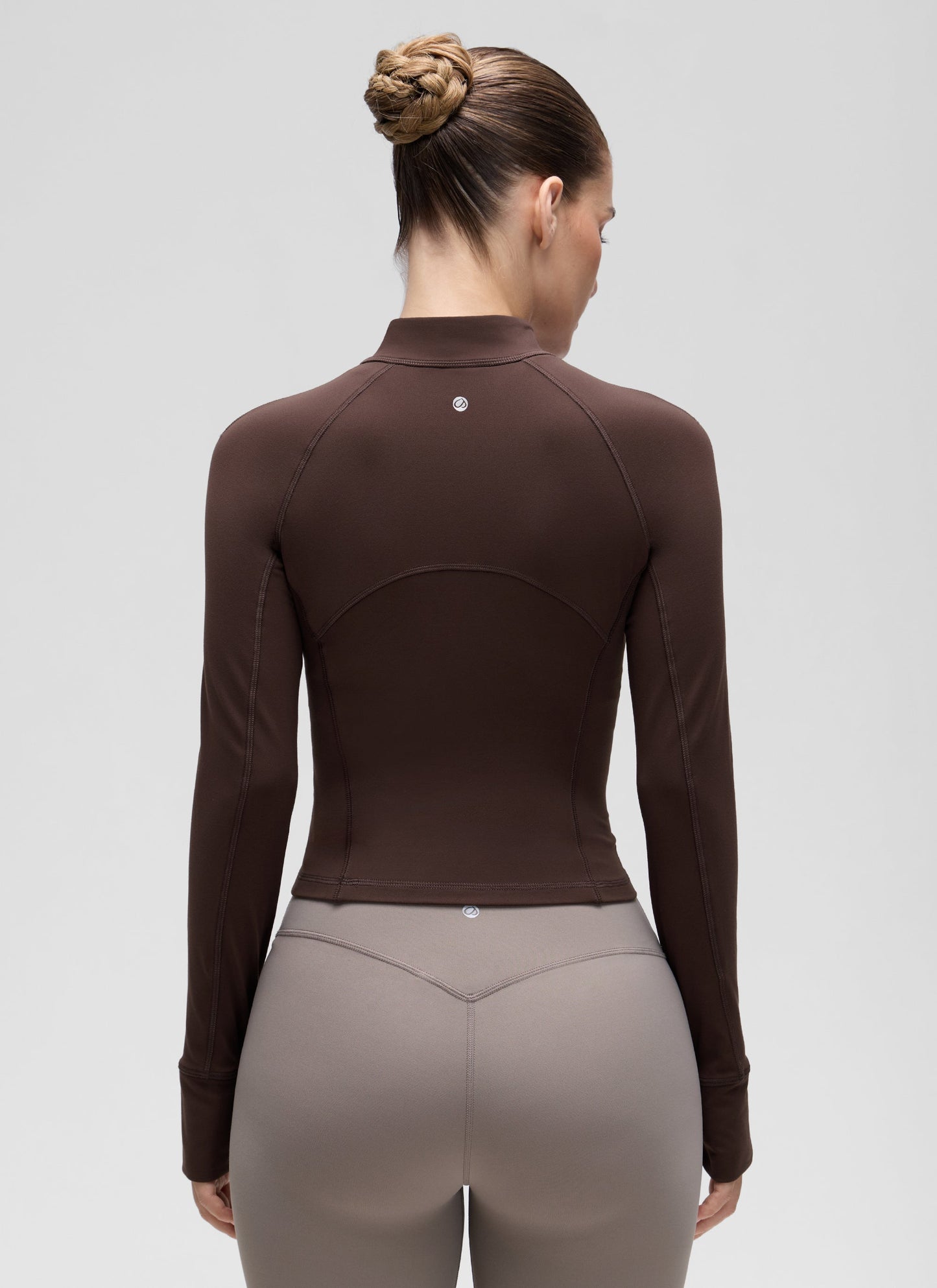 Butterluxe Half Zip Cropped Long Sleeve