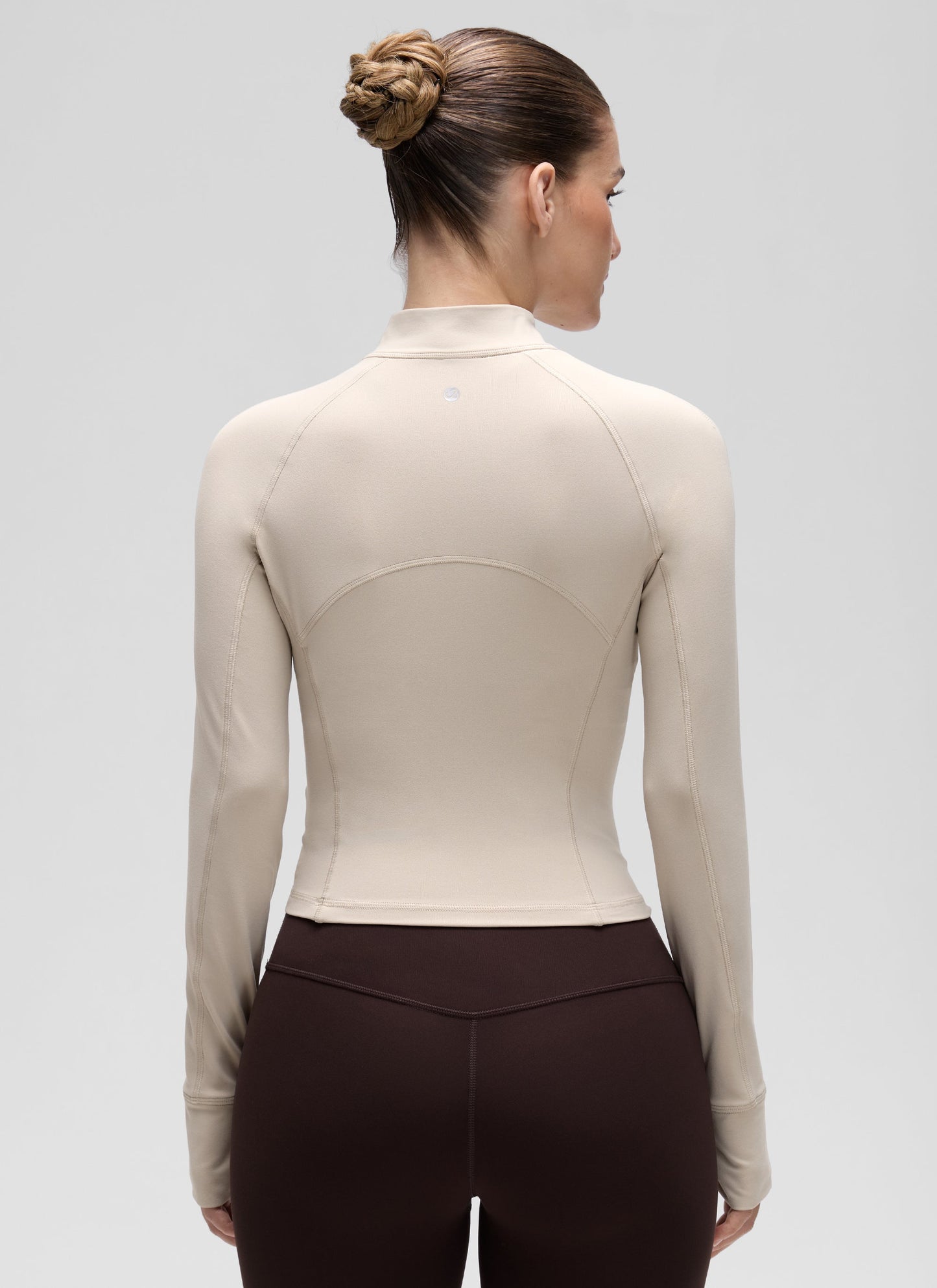Butterluxe Half Zip Cropped Long Sleeve