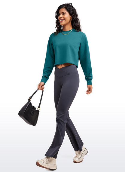 Amenity Double Raw Hem Sweatshirt