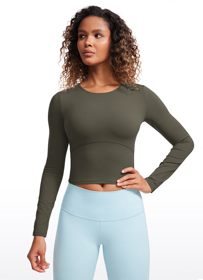 Butterluxe Front Seam Cropped Long Sleeve
