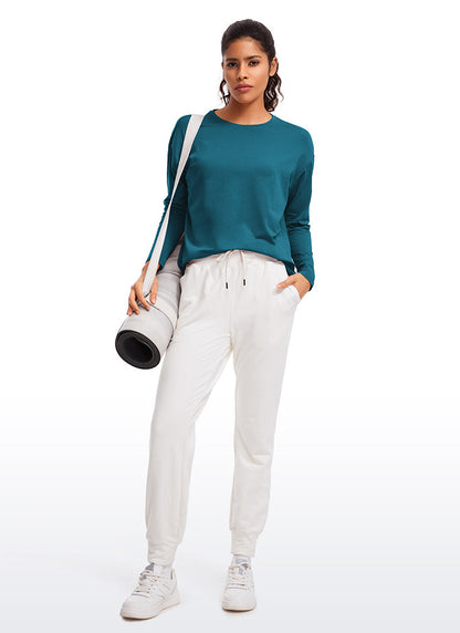 Pima Cotton Long Sleeves Crew Neck