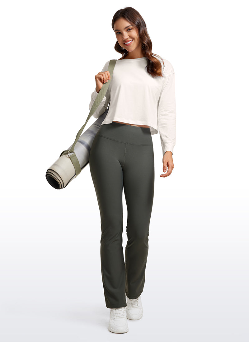 Pima Cotton Cropped Loose Fit Long Sleeve