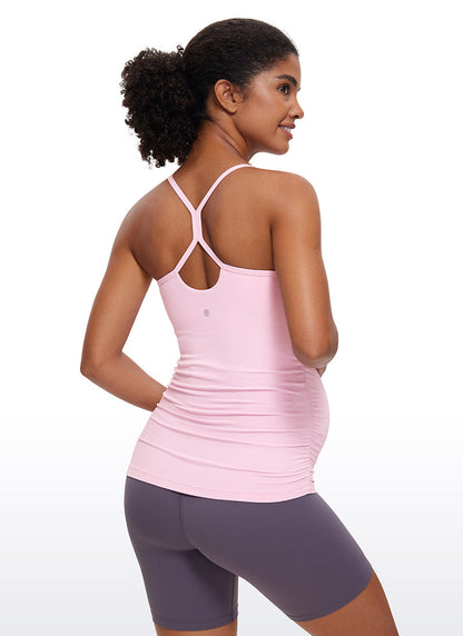 Butterluxe Ruche Sides Y Back Maternity Tank