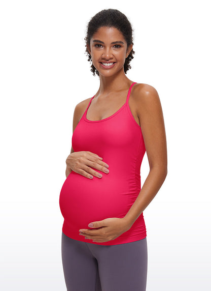 Butterluxe Ruche Sides Y Back Maternity Tank