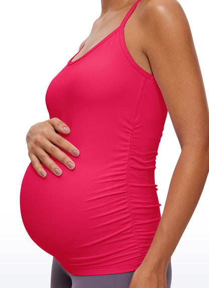 Butterluxe Ruche Sides Y Back Maternity Tank