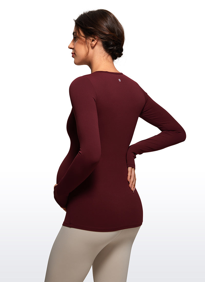 Butterluxe Maternity Crewneck Long Sleeve