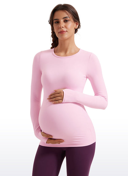 Butterluxe Maternity Crewneck Long Sleeve
