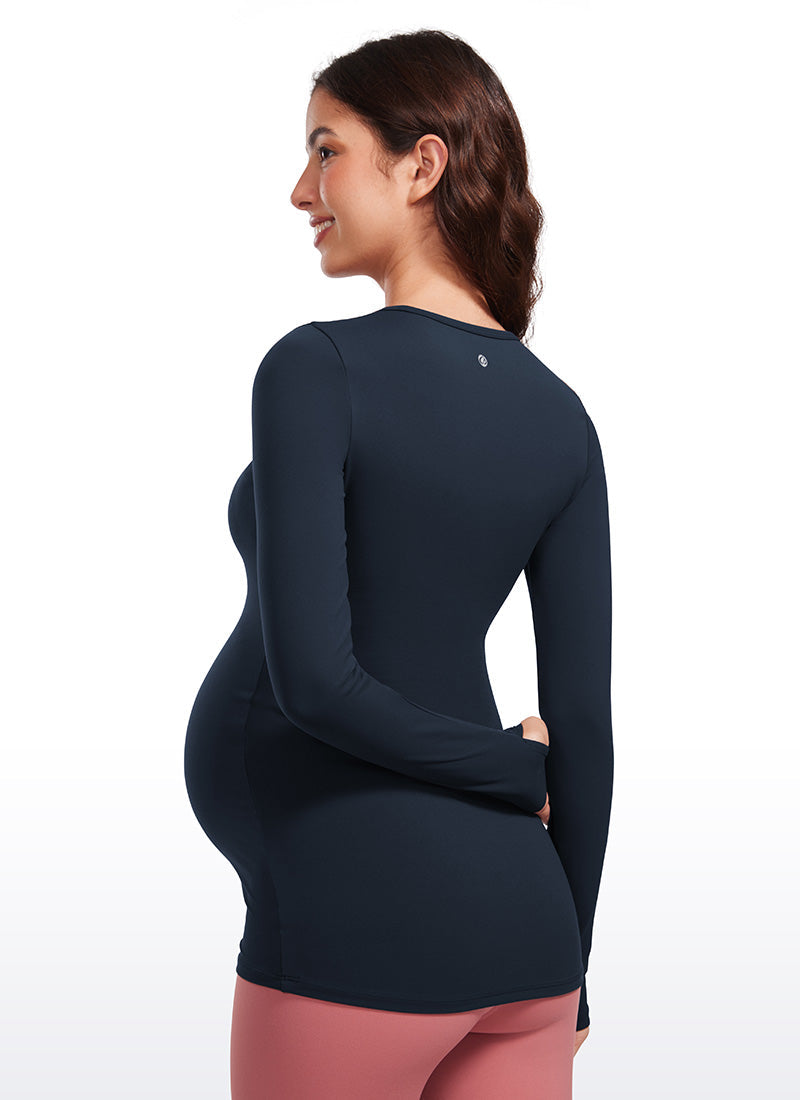 Butterluxe Maternity Crewneck Long Sleeve