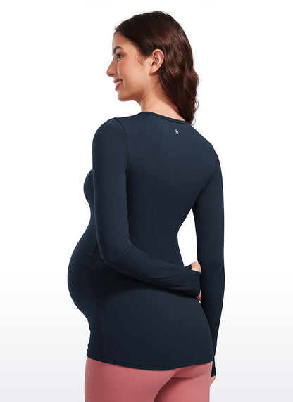 Butterluxe Maternity Crewneck Long Sleeve