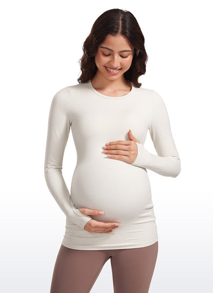 Butterluxe Maternity Crewneck Long Sleeve
