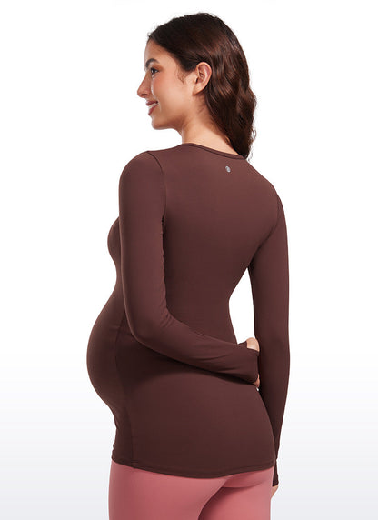 Butterluxe Maternity Crewneck Long Sleeve