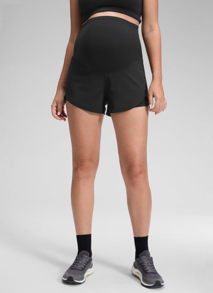 Feather-Fit Soft 2 in 1 Maternity Short 3''