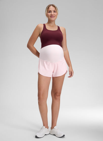 Feather-Fit Soft 2 in 1 Maternity Short 3''