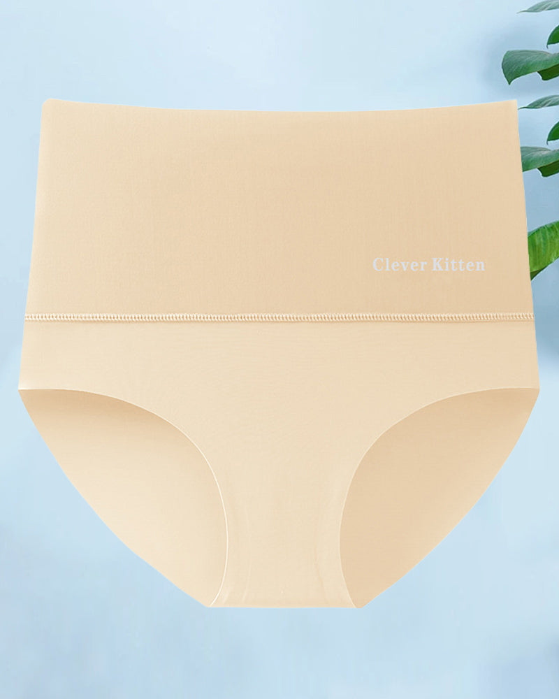 High waist seamless simple short underpants